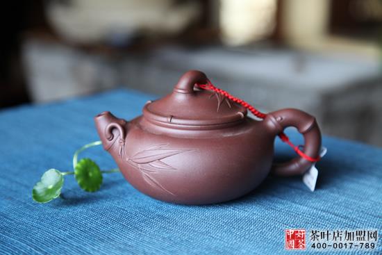 茶叶茶具零售，茶叶茶具展现，自制实惠紫沙壶1
