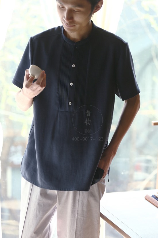 惜物茶服男装－茶服夏日男装棉麻系列－茶服男装零售价钱